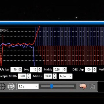 PHD2-Graph mit explodierendem Nachf&uuml;hrfehler